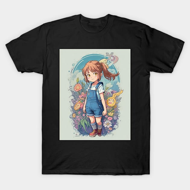 cute girl T-Shirt by Khang_Vu